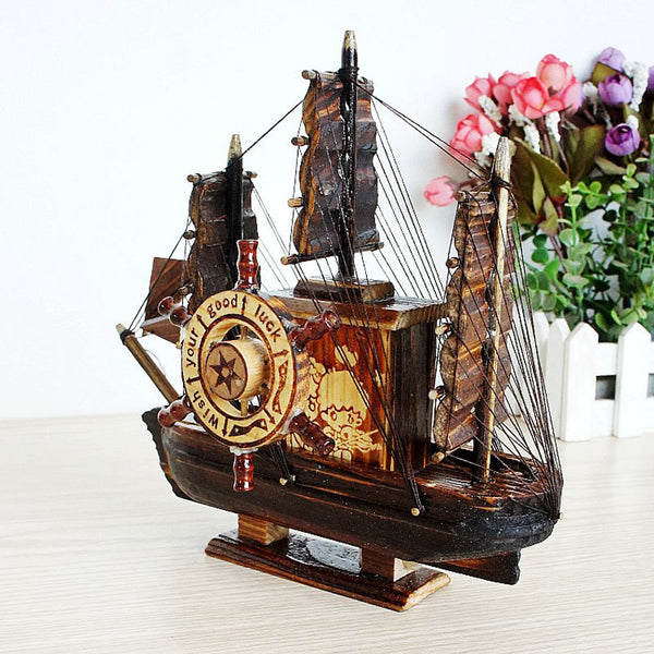 Retro Sailboat Music Box