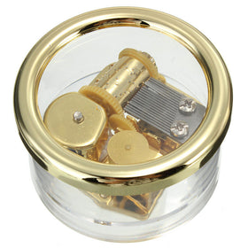 Vintage Clear Round Music Box