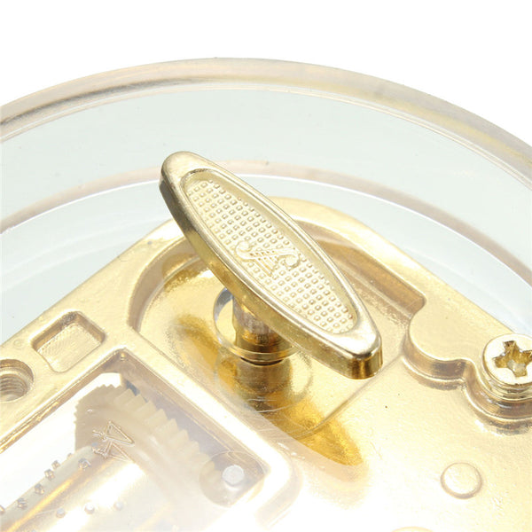 Vintage Clear Round Music Box