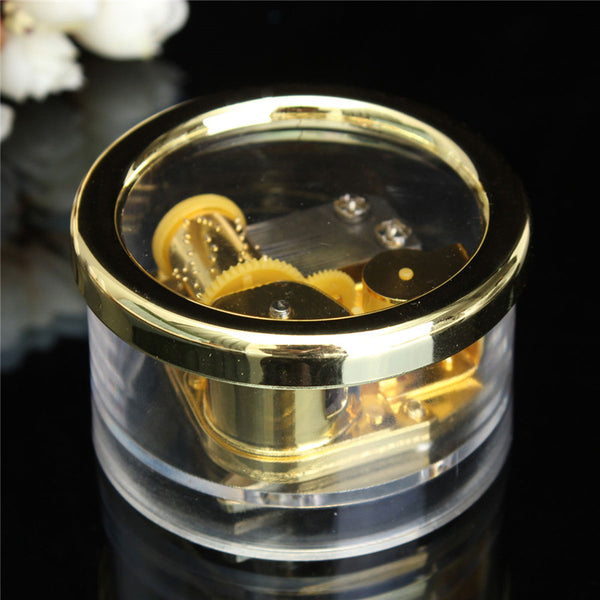 Vintage Clear Round Music Box
