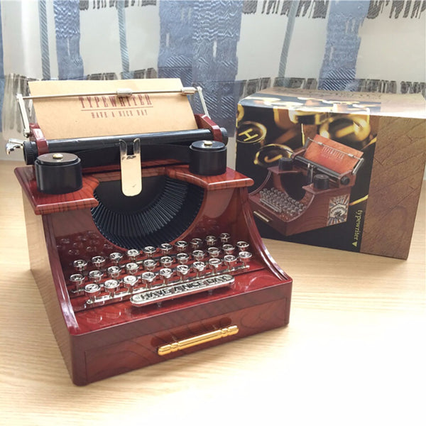 Vintage Typewriter Music Box