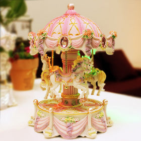 Elegant Carousel Music Box