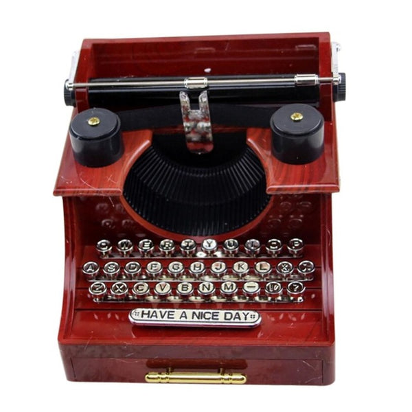 Vintage Typewriter Music Box